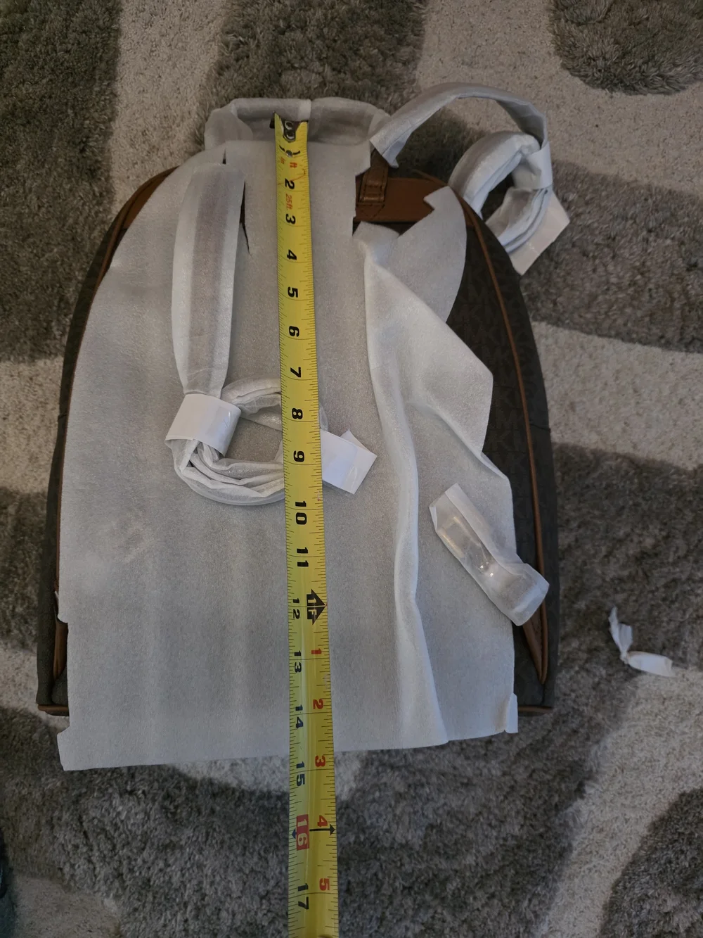 Michael Kors Brown Signature Backpack with Wallet - NWT